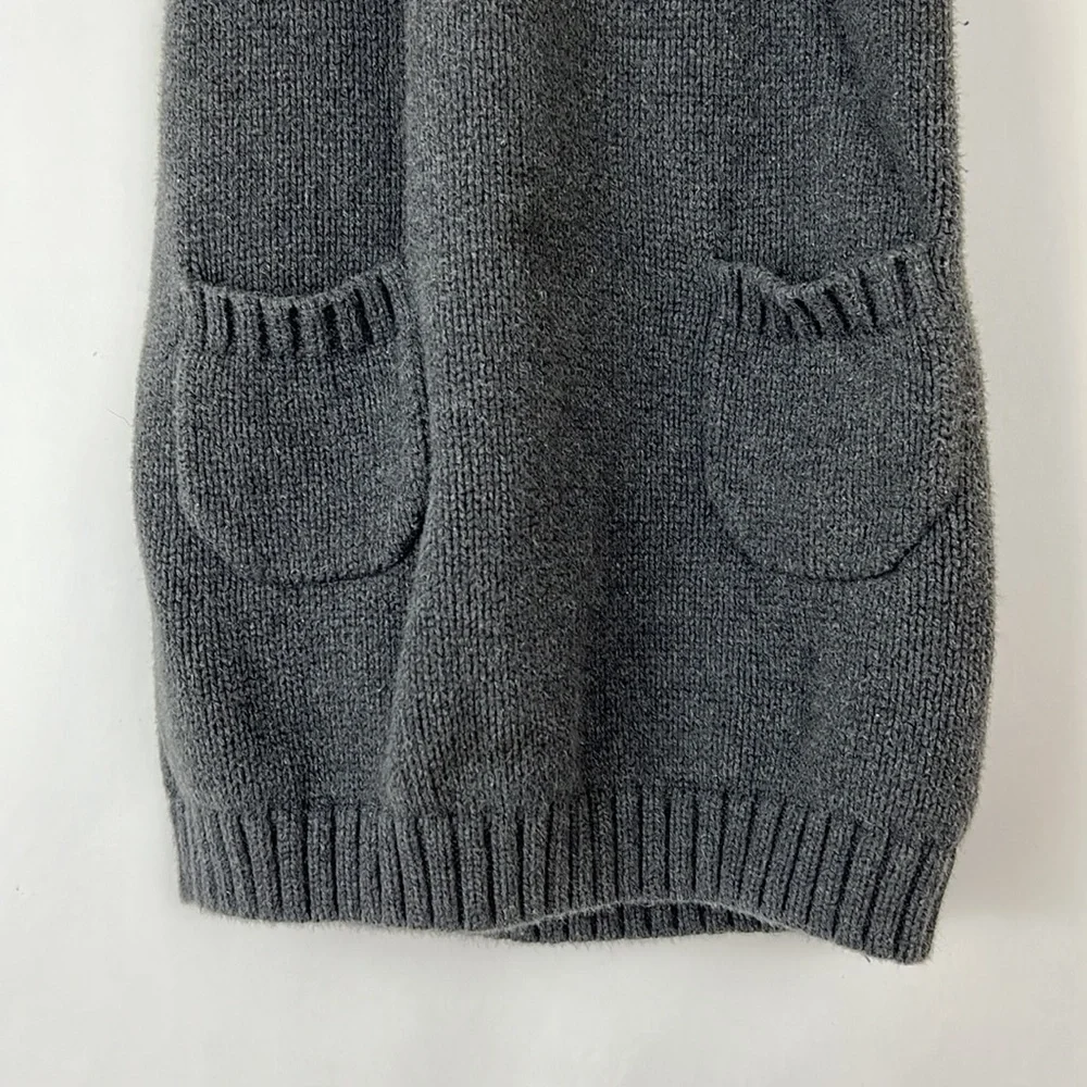BABY GAP Sweater Dress hoodie shortsleeve in charcoal 4T